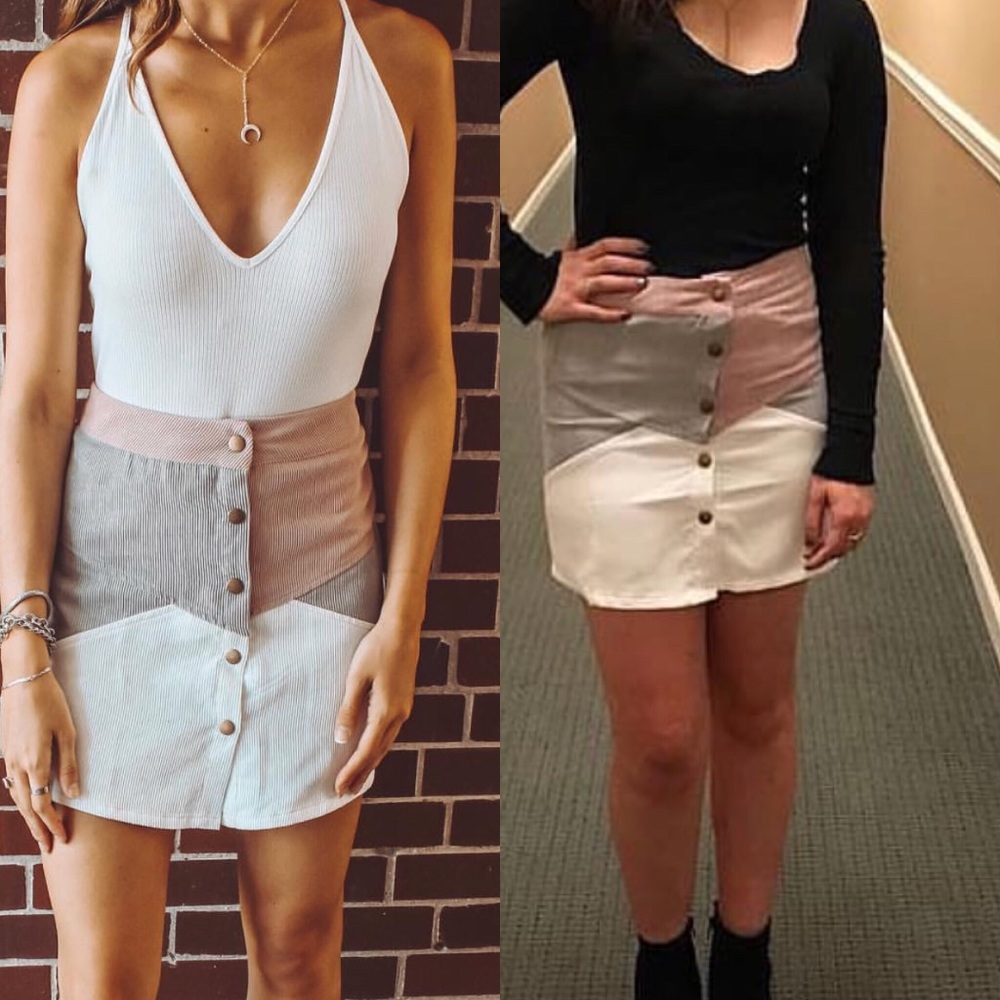 •Oh Snap• Corduroy Mini Skirt - Picture 3 of 6